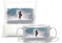 Zestaw PODUSZKA + KUBEK z nadrukiem KOŃ Z KONIEM KONIE na PREZENT