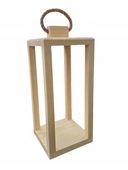 LAMPION DREWNIANY naturalny baza stroik dekoracja Święta Boże