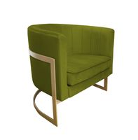 Fotel Glamour podstawa złota BL75