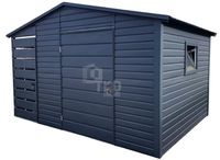 Schowek Domek Ogrodowy 2,5x2,5m + Wiata 0,9x2,5m Okno Drzwi Dach TKD220