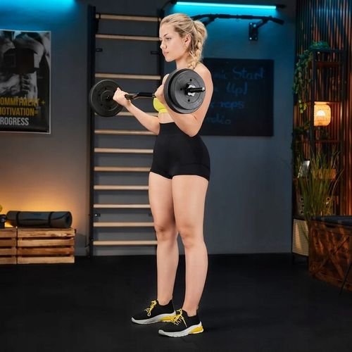 Gryf lekko łamany sztanga 120 cm 25 mm stalowy do ćwiczeń Trex Sport na Arena.pl