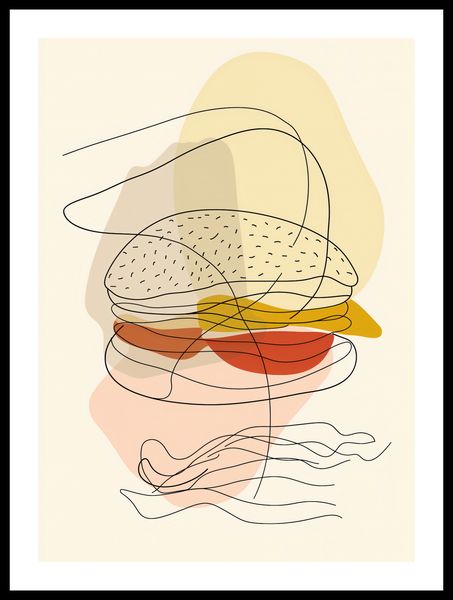 Plakat 39,5x55cm Cieniutki Burger zdjęcie 3