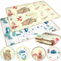 DUŻA MATA PIANKOWA TERMICZNA ANTYPOŚLIZGOWA DYWAN 150X180CM SKLADANA XXL