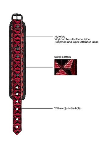 Luxury Hand Cuffs - Burgundy na Arena.pl