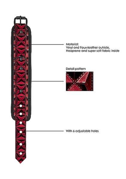 Luxury Hand Cuffs - Burgundy zdjęcie 9