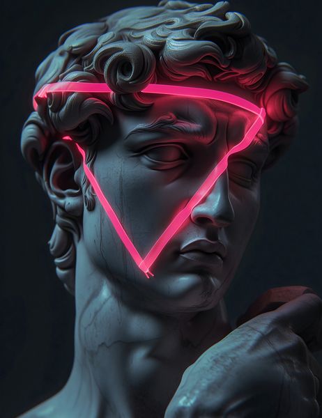 Plakat 50x65cm Neonowy Renesans zdjęcie 1