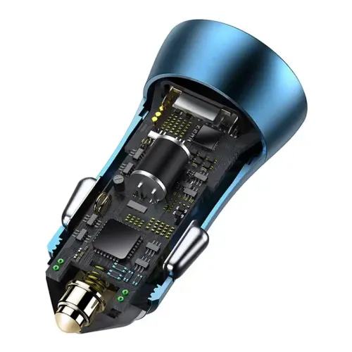 ładowarka samochodowa baseus golden contactor pro, usb + usb-c na Arena.pl
