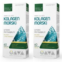 2x Medica Herbs KOLAGEN MORSKI Collagen 60k JĘDRNA SKÓRA Mocne Włosy STAWY
