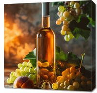Obraz 60x60cm Bursztynowe Wino