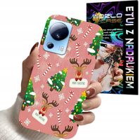 ETUI CASE DO XIAOMI 13 LITE - ŚWIĄTECZNE WZORY NA ŚWIĘTA RENIFER CHOINKA
