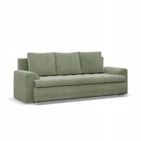 KANAPA FORESTA POSO SZTRUKS ZIELONA JASNA Rozkładana Wygodna Funkcja Spania