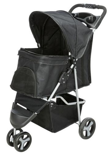 Wózek spacerowy dla psów kotów starszych chorych Trixie 47x100x80cm czarny na Arena.pl