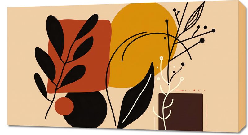 Obraz 90x50cm Ciepłe Kontury zdjęcie 1