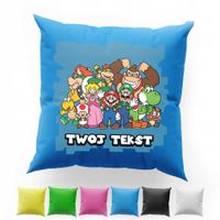 POSZEWKA Z NADRUKIEM BAWEŁNIANA 40x40CM - MARIO LUIGI