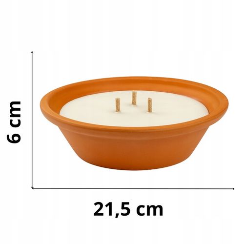 2X ZNICZ CERAMICZNY GLINIANY PARAFINOWY ZALEWANY 20CM 600g NA GRÓB GLINIAK na Arena.pl