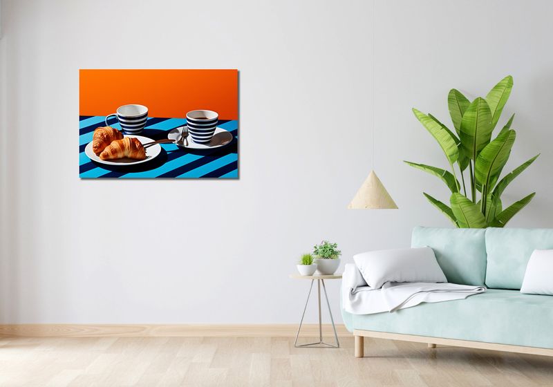 Obraz 90x60cm Croissanty zdjęcie 2