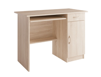 Biurko 1- Drzwiowe z Szufladą 1D1SZ 100 cm Dąb Sonoma MOLA MX - 4 Kolory