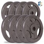 Zestaw OBCIĄŻEŃ ŻELIWNYCH 30KG talerze ŻELIWO nakład CIĘŻARY krążki METAL