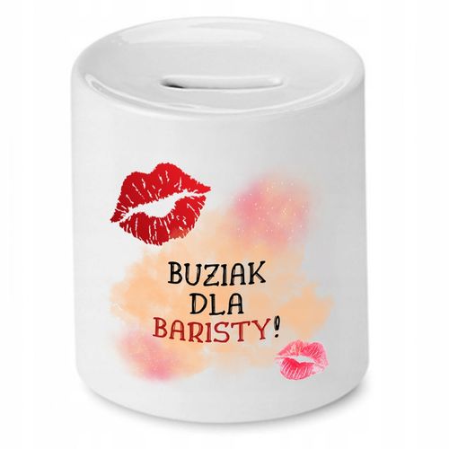 Dla Baristy Prezent Skarbonka Buziak Dla Z Nadrukiem Ze Zdjęciem na Arena.pl