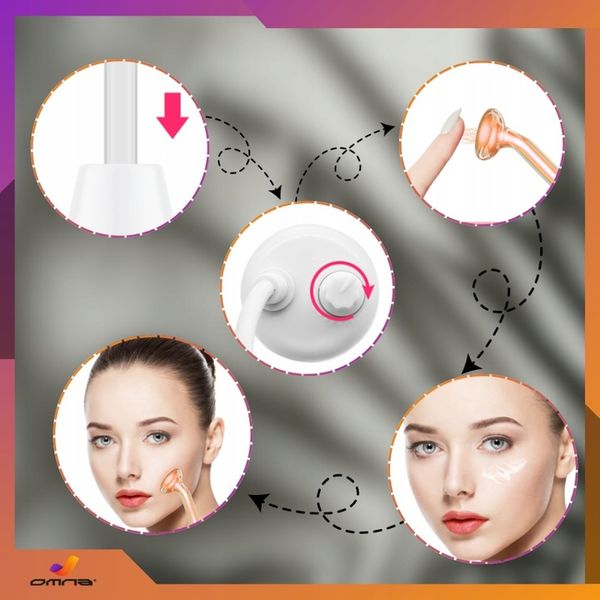 Urządzenie darsonval derma wand pro najmocniejszy LZ006A 4 elektrody peloty zdjęcie 10