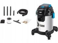 ODKURZACZ PRZEMYSŁOWY WARSZTATOWY MACALLISTER 1400 WAT 20 LITRÓW