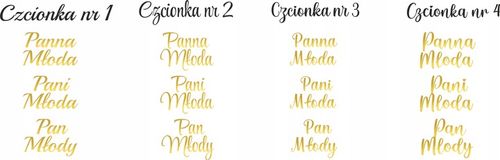 Kieliszki oszukane GRUBE DNO do wódki wesele ślub Pani Młoda Pan Młody na Arena.pl