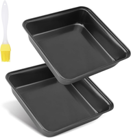 2 szt Blacha do pieczenia 22x22 forma kwadratowa non stick