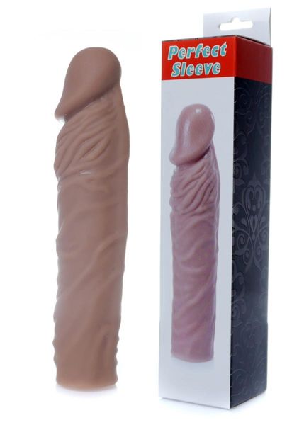 Stymulator-Perfect Sleeve Mulatto - extends 4 cm zdjęcie 1