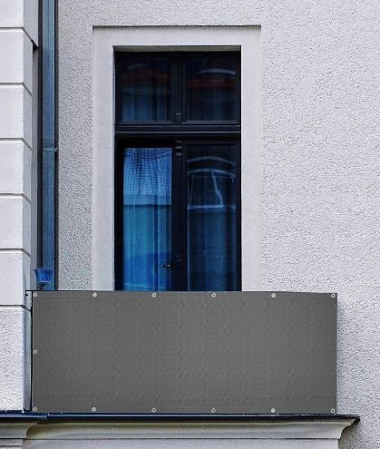 Osłona balkonowa balkon taras płot 1X5m szara zdjęcie 4