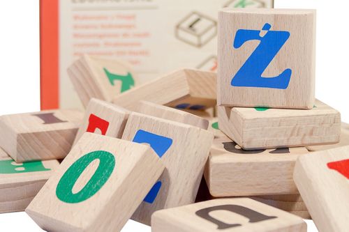 Edukacyjne klocki literki na Arena.pl