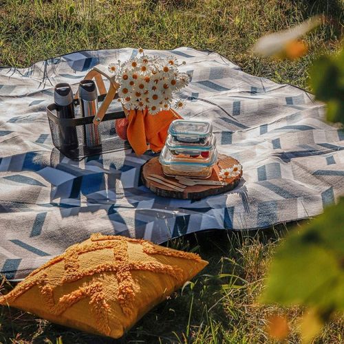 KOC PLAŻOWY Piknikowy z IZOLACJĄ Mata Polarowy DUŻY Tadar 200 x 200 cm na Arena.pl