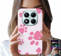 ETUI DO XIAOMI NOTE 14 PRO+ 5G - RÓŻOWE PSIE ŁAPKI, PLECKI, OBUDOWA CASE