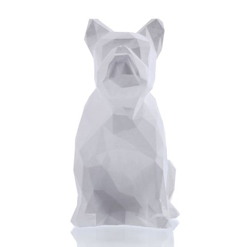 Kolorowanka 3D Bulldog Low-Poly Figurka Gipsowa na Arena.pl
