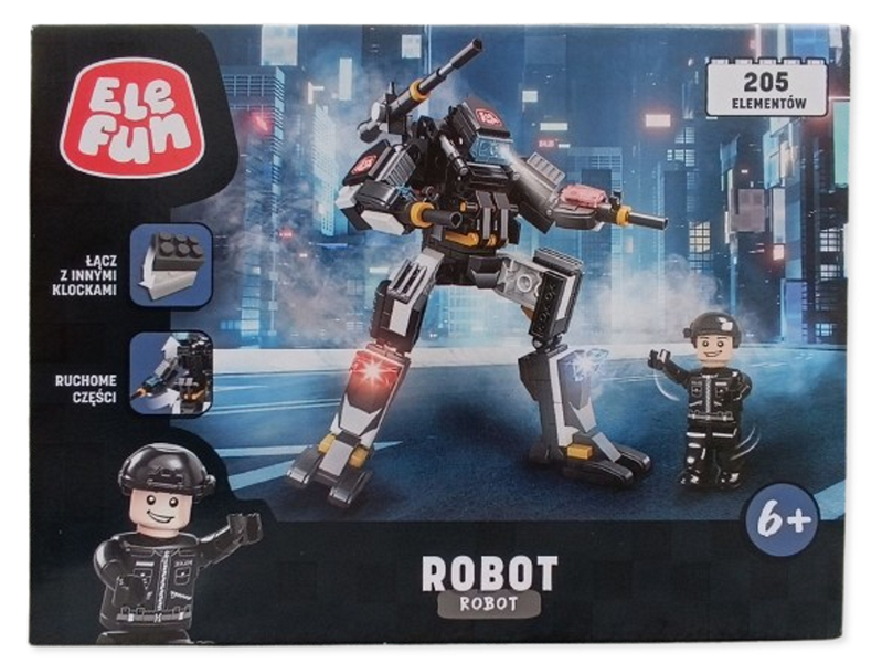 Klocki Elefun - Robot 8821 - 205 elementów zdjęcie 5