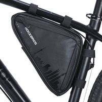 torba rowerowa wodoodporna mocowana rzepami na ramę czarna