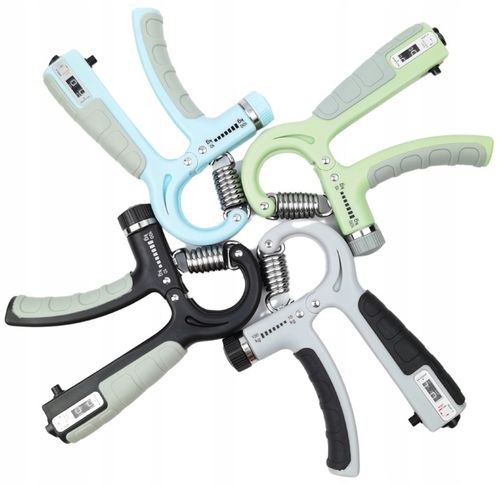 2x Ściskacz gripper z licznikiem regulowany 10-100kg do ćwiczeń nadgarstka na Arena.pl
