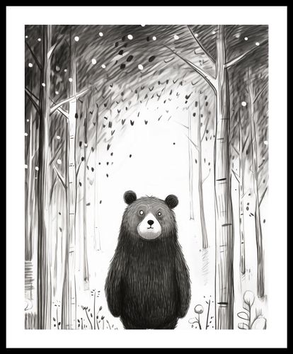 Plakat 40x50cm Ciekawski Miś na Arena.pl