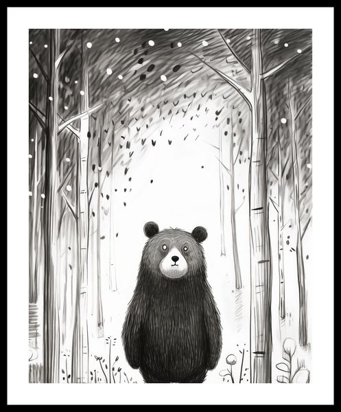 Plakat 40x50cm Ciekawski Miś zdjęcie 3