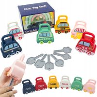 KŁÓDKI W KSZTAŁCIE SAMOCHODÓW ZABAWKA MONTESSORI