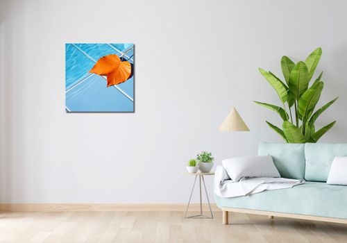 Obraz 60x60cm Liść przy Wodzie na Arena.pl