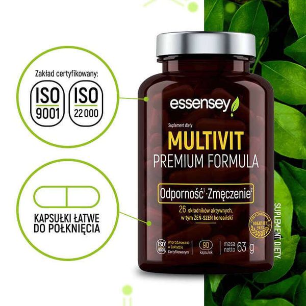 Essensey - Multivit Premium Formula - 90 kaps. zdjęcie 5