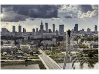 100 70CM OBRAZ PŁÓTNO WARSZAWSKI PEJZAŻ PŁÓTNO RAMA