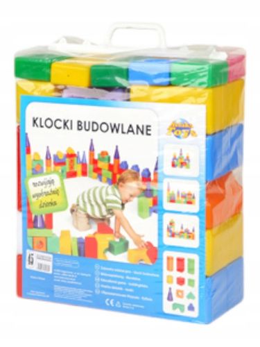 Duże kolorowe klocki dmuchane dydaktyczne 45 elementy!!!! na Arena.pl