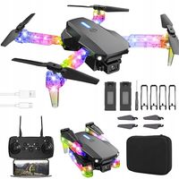 DRON Z 2 KAMERAMI LED WIFI START JEDNYM PRZYCISKIEM