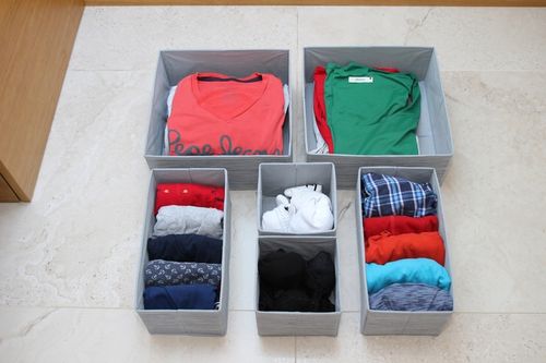 ZESTAW 6 ORGANIZERÓW ORGANIZER NA BIELIZNĘ DO SZUFLADY SZAFY POJEMNIKI na Arena.pl