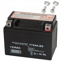 AKUMULATOR ŻELOWY 12V 4Ah BEZOBSŁUGOWY MOTOCYKLOWY SKUTER MOTOR QUAD ATV