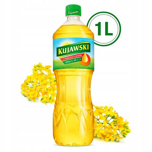 Kujawski Olej Rzepakowy 1l - orginalne opakowanie na Arena.pl