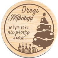 OTWIERACZ do piwa DREWNIANY personalizacja grawer list do mikołaja