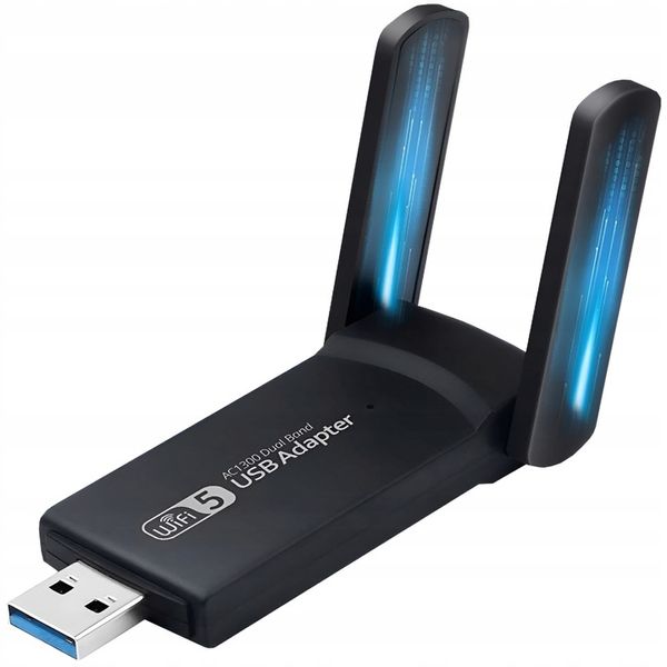 KARTA SIECIOWA WIFI ADAPTER USB 3.0 1300 Mbps 5ghz 2 TRYBY SYMULACJA AP zdjęcie 14
