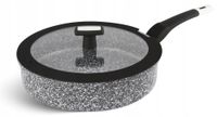 PATELNIA GRANITOWA 26cm 3,2L Głęboka Z Pokrywką INDUKCJA Gaz 9149
